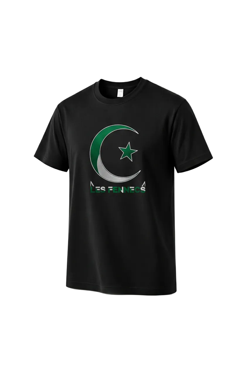 T-Shirt Premium "L'Héritage des Fennecs" – Édition Limitée Black & Green