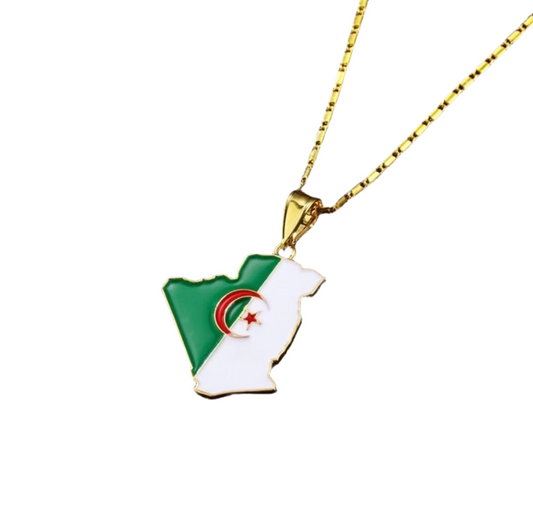 Collier Pendentif Carte de l’Algérie – vue 2
