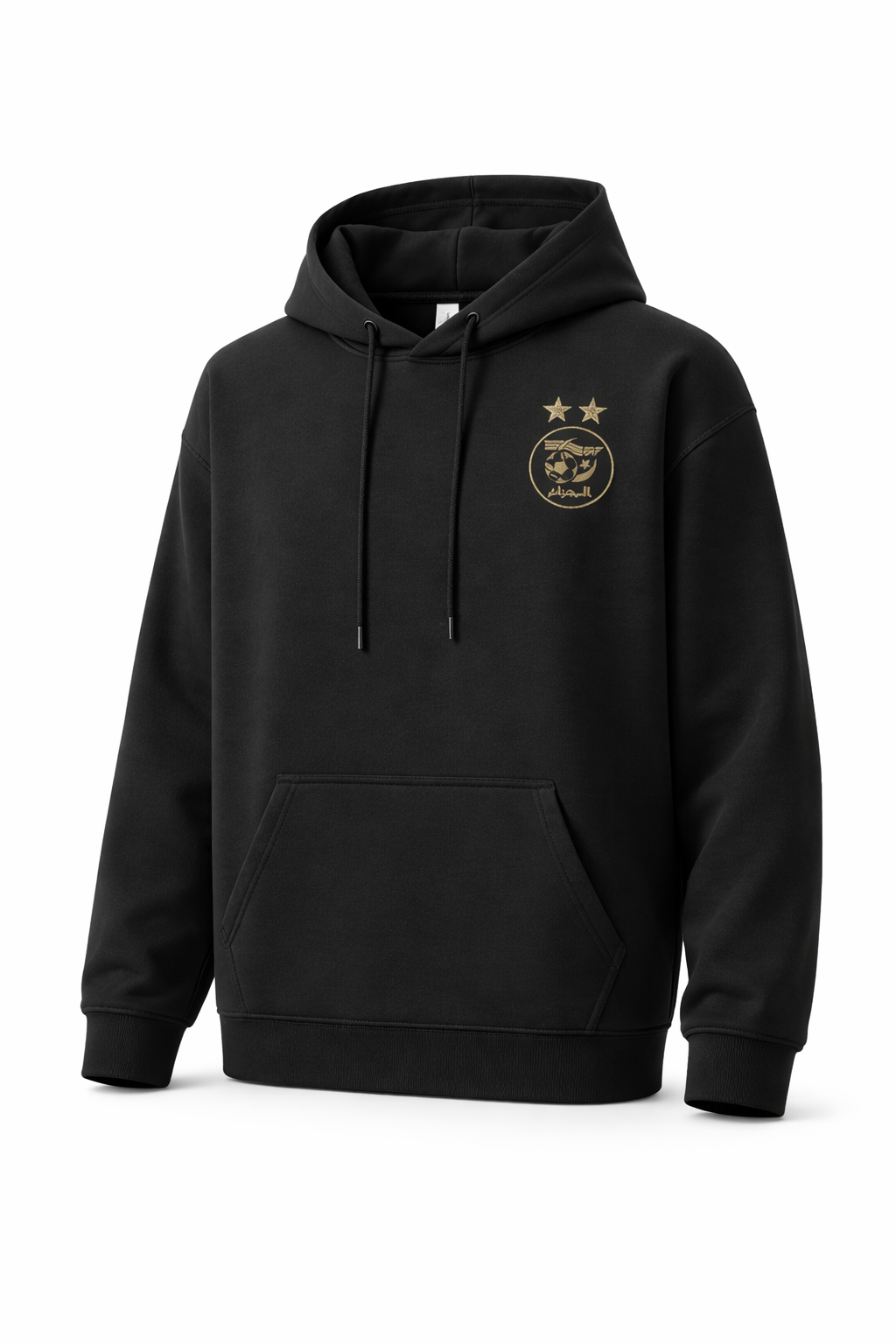 Hoodie Noir Premium – Emblème Doré (Édition Signature)