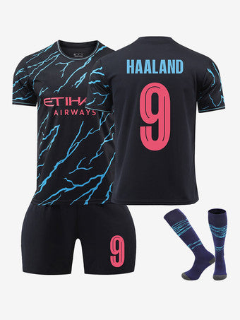 Ensemble Man City – Maillot + Short + Chaussettes – Extérieur – vue 2