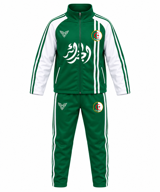 Survêtement Algérie Enfant – Ensemble de Football Vert – vue 2