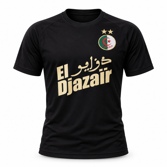 T-shirt Noir El Djazair – Édition Premium