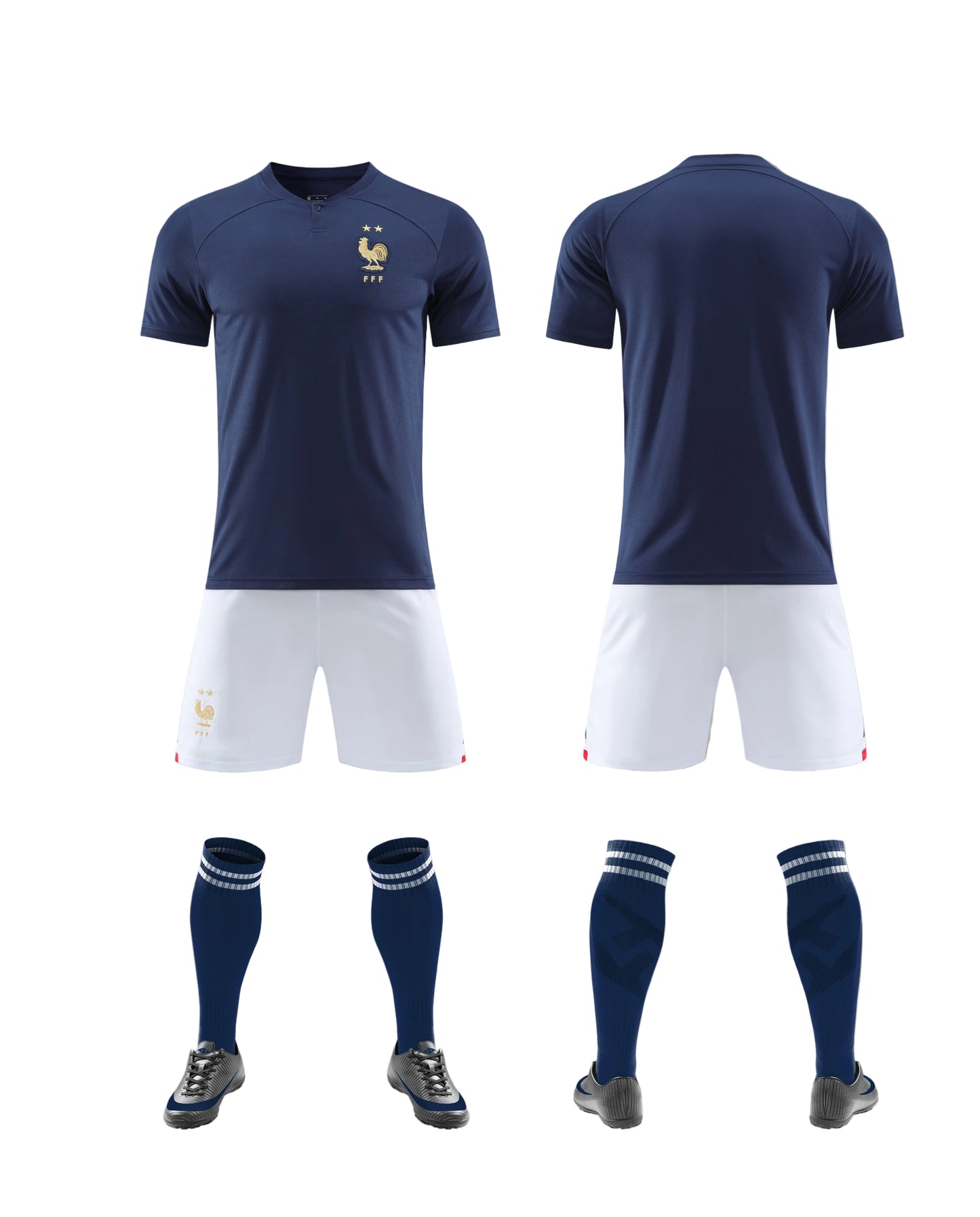 Maillot France 2026 – Ensemble Complet (Maillot + Short + Chaussettes) | Adulte & Enfant