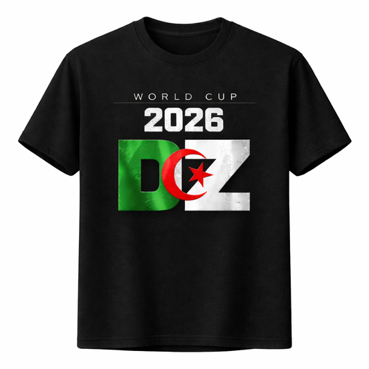 T-Shirt Algérie Coupe du Monde 2026 – DZ World Cup – vue 2