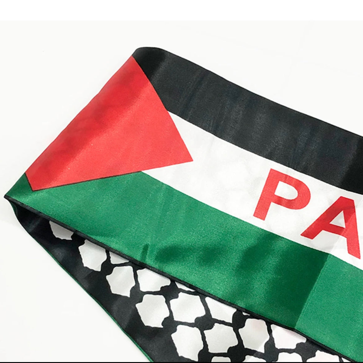 Écharpe Palestine | Écharpe de Soutien – Drapeau & Keffieh 🇵🇸