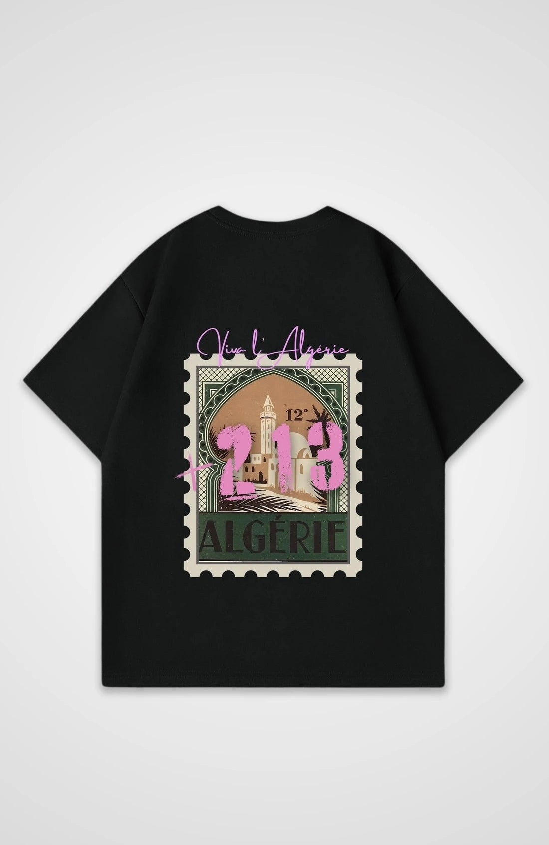 T-shirt Oversize “213 Algeria” – Style Y2K Graphique & Streetwear