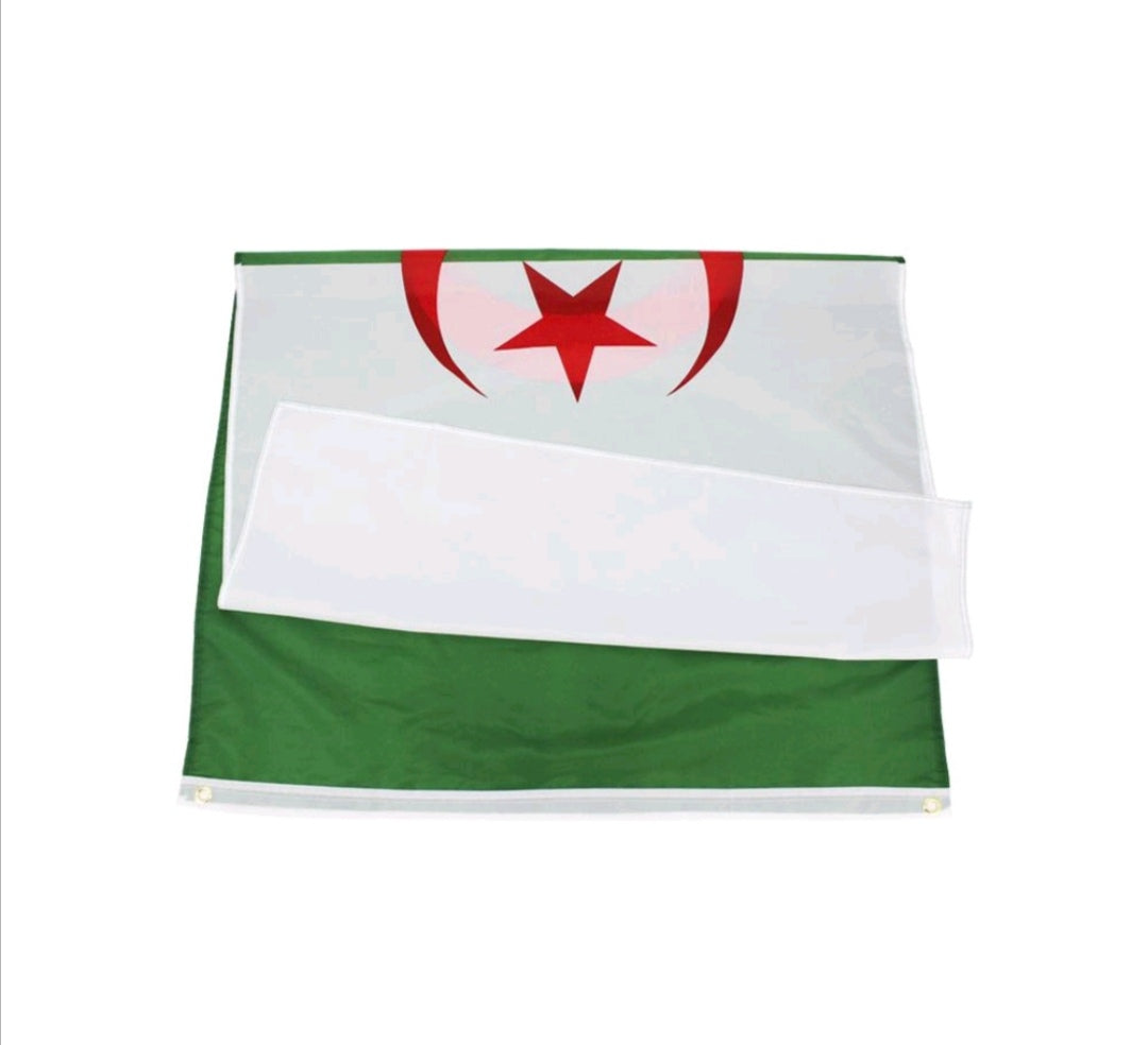 Drapeau de l’Algérie 🇩🇿 – 90x150 cm | Tissu Résistant & Léger | Fierté Nationale DZ