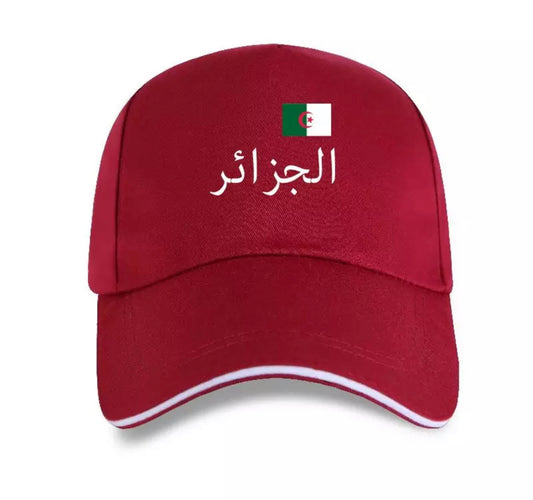 Casquette Algérie 2 Étoiles – Accessoire Supporter – Rouge – vue 2