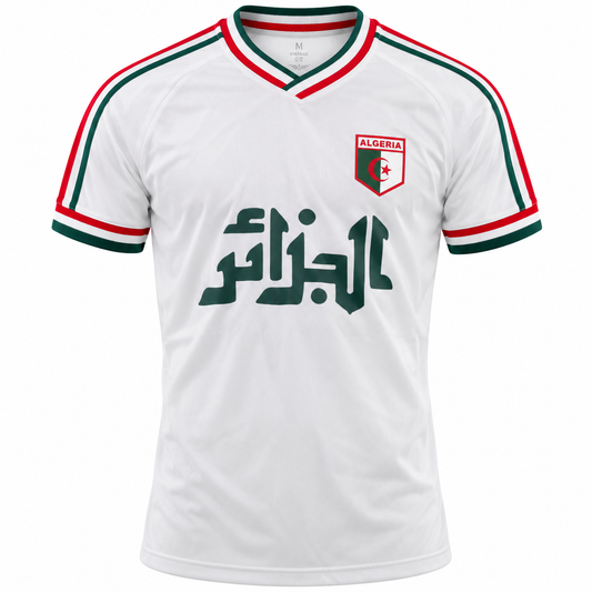 Maillot Algérie Vintage Blanc – Rétro Fennec