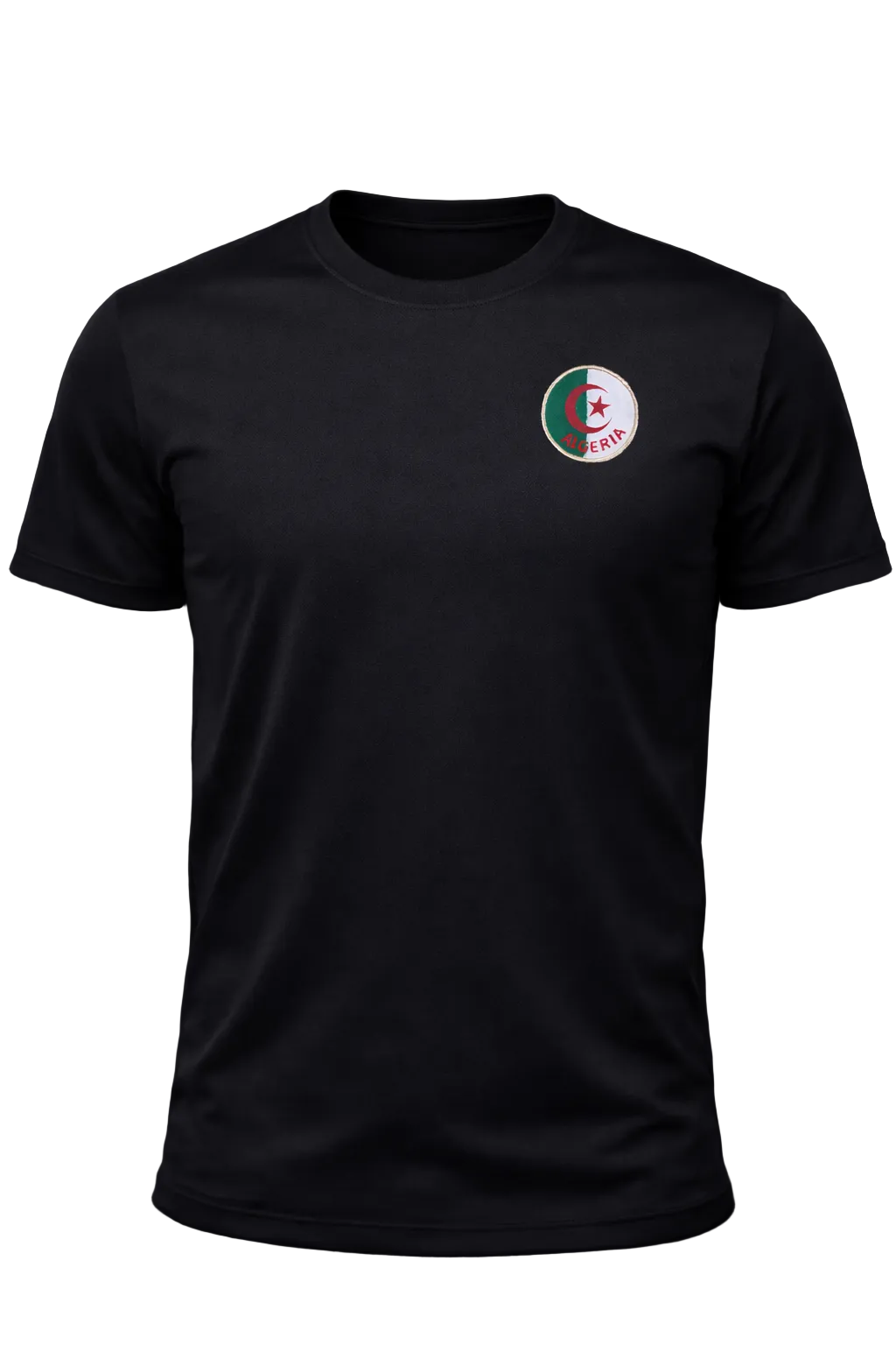 T-shirt Noir “Algeria Patch” – Logo Côté Cœur | Streetwear Premium