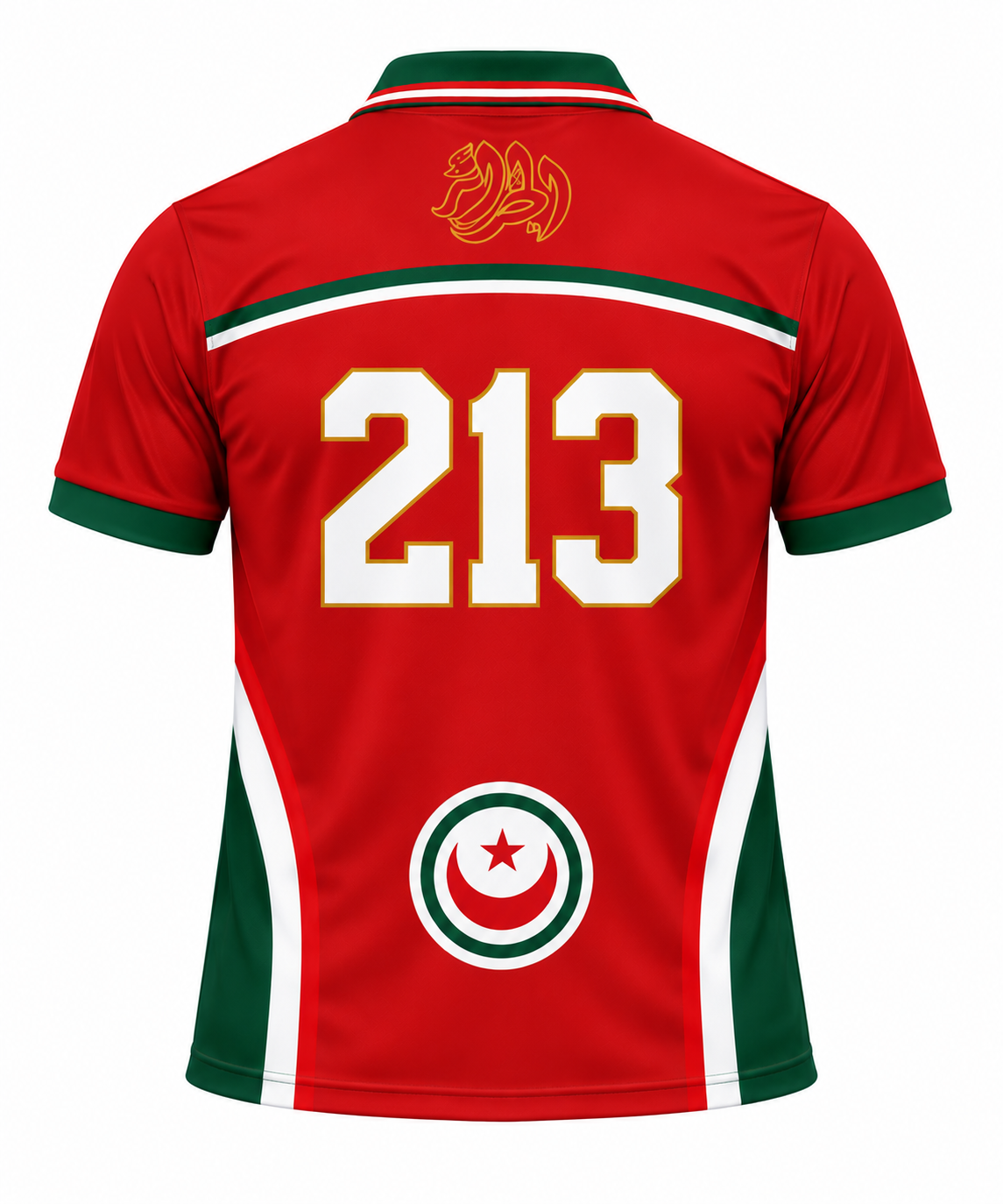 Maillot Algérie Rouge  Vintage 213 – Édition Rétro Premium