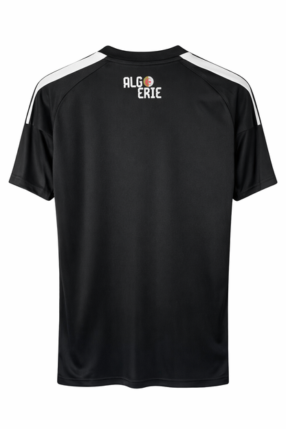 Maillot Algérie Noir & Blanc DZ – Football Fennec Premium  🇩🇿