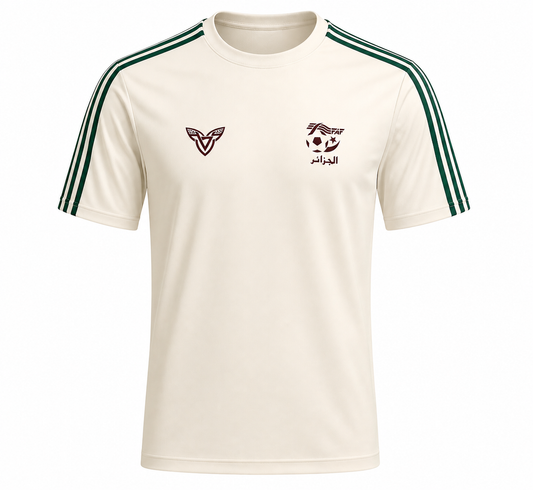 T-shirt Algérie Premium Off-White – Edition Sport Élégance