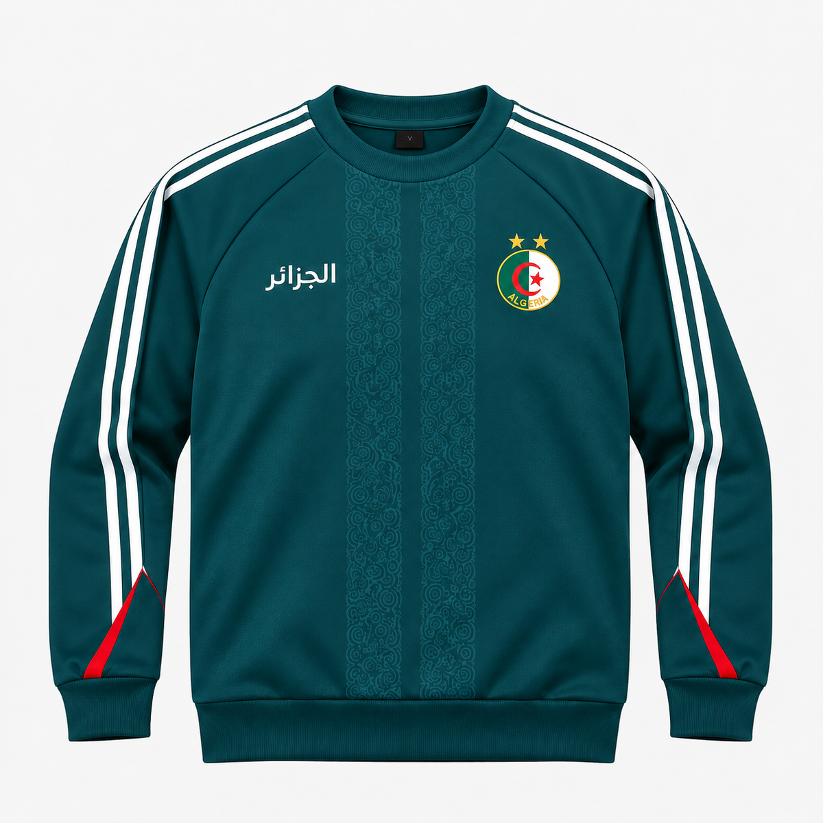 Sweat Algérie vert foncé à col rond