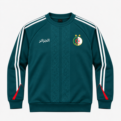 Sweat Algérie vert foncé à col rond