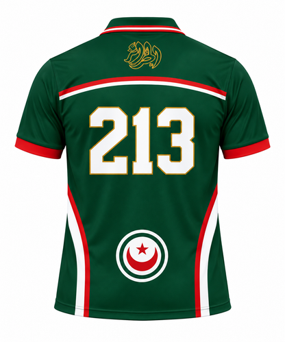 Maillot Algérie Vert Vintage 213 – Édition Rétro Premium
