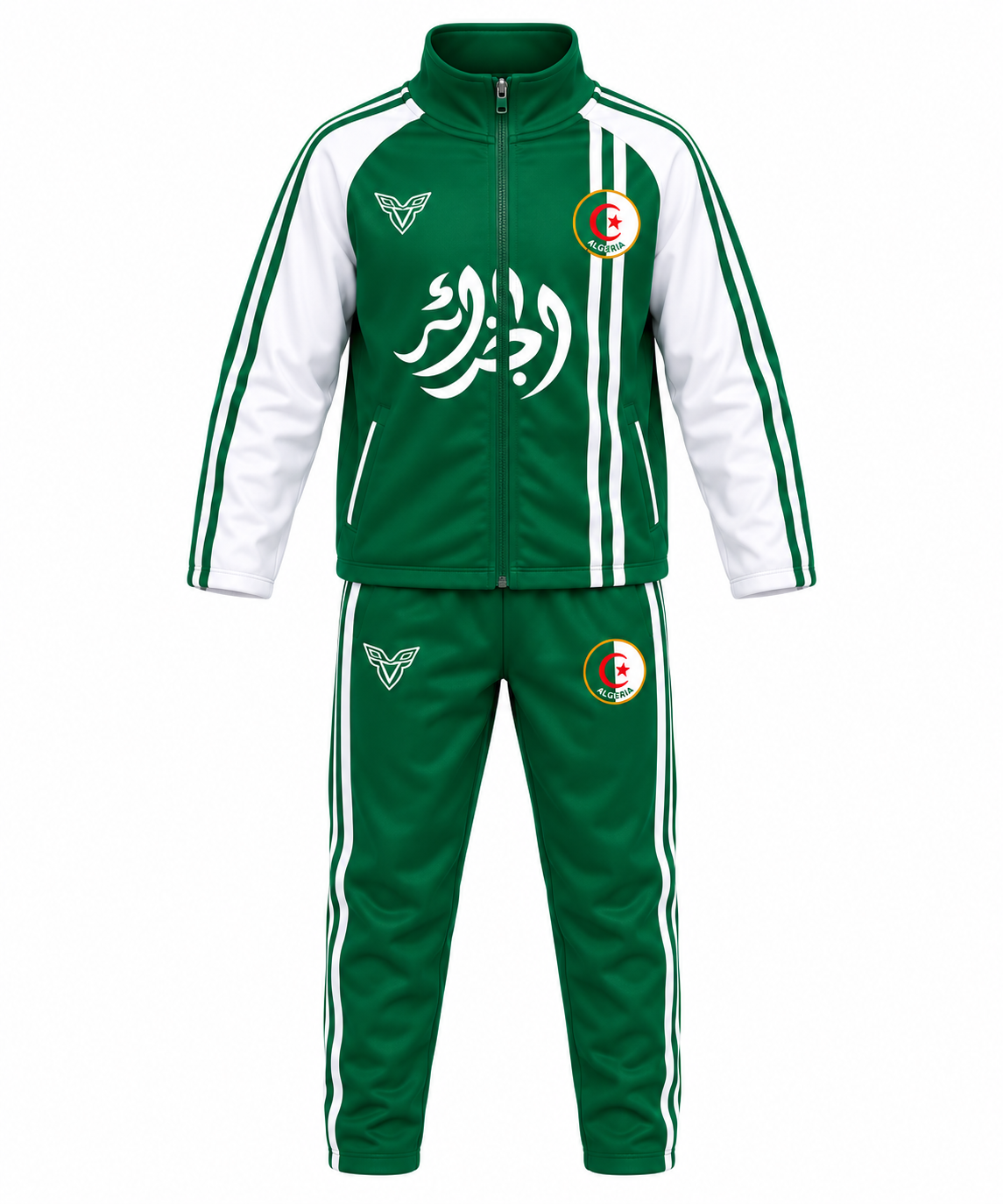 Survêtement Algérie Enfant – Ensemble de Football Vert