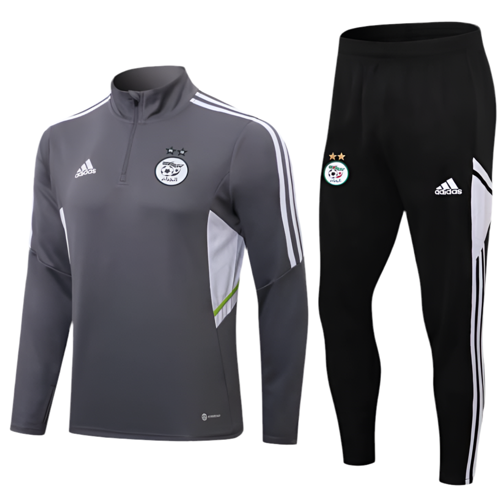 Survêtement Algérie 2025 Gris ⭐⭐ – Édition Entraînement 🇩🇿