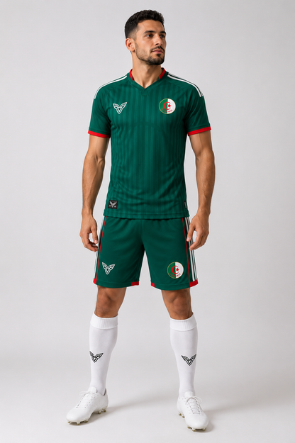 Maillot Algérie Vert 2026 – Ensemble Style Coupe du Monde