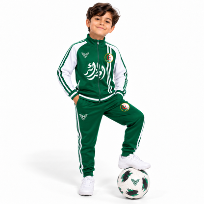 Survêtement Algérie Enfant – Ensemble de Football Vert