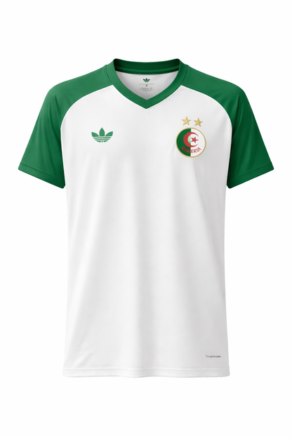 Maillot Algérie Blanc Vert DZ – Football Fennec Style