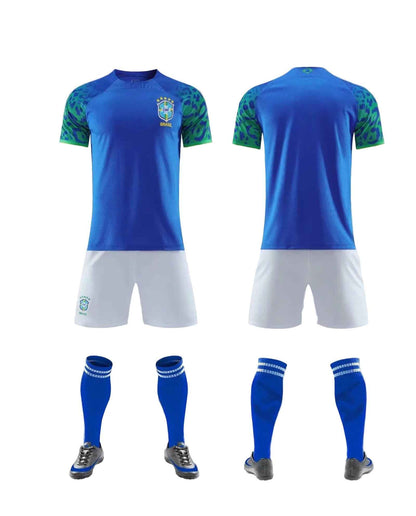 Maillot Brésil 2026 – Ensemble Complet (Maillot + Short + Chaussettes) | Adulte & Enfant