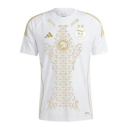 Maillot Algérie Blanc Doré 🇩🇿 – Édition Spéciale 2025 | Prestige & Fierté
