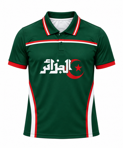 Maillot Algérie Vert Vintage 213 – Édition Rétro Premium