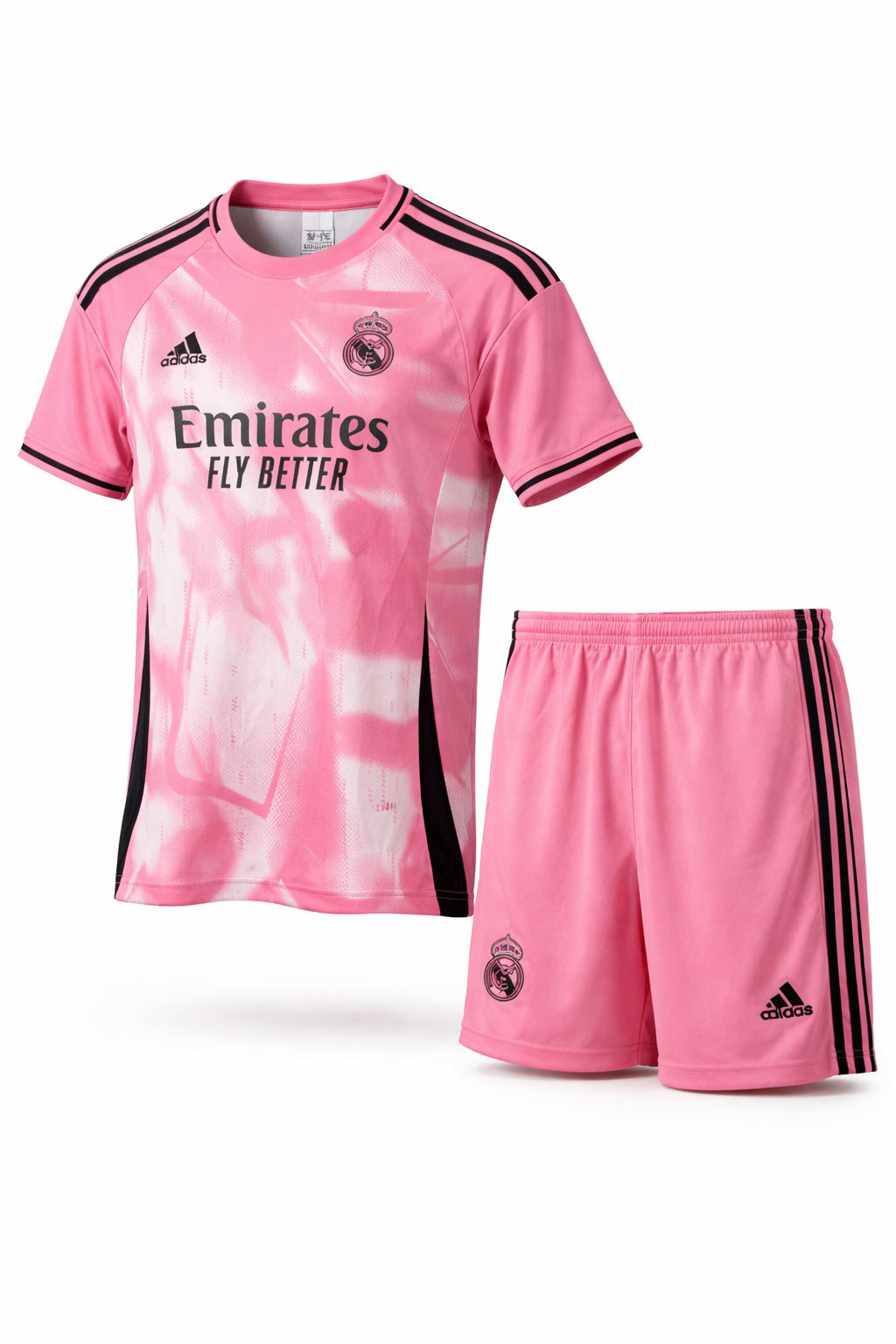 🟣 Ensemble Football Rose – Maillot & Short Design inspiré du Real Madrid