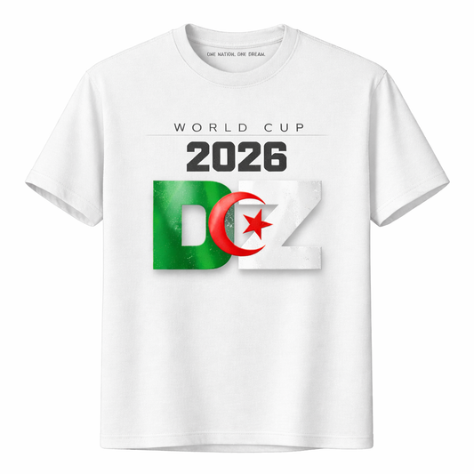 T-Shirt Algérie Coupe du Monde 2026 – DZ World Cup Fan Shirt | Supporter Algerian Football
