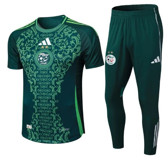 Survêtement Extérieur Algérie 2025 🇩🇿 – Ensemble Maillot + Pantalon