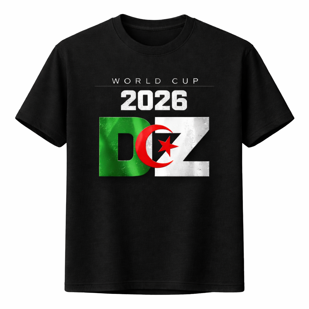 T-Shirt Algérie Coupe du Monde 2026 – DZ World Cup Fan Shirt | Supporter Algerian Football