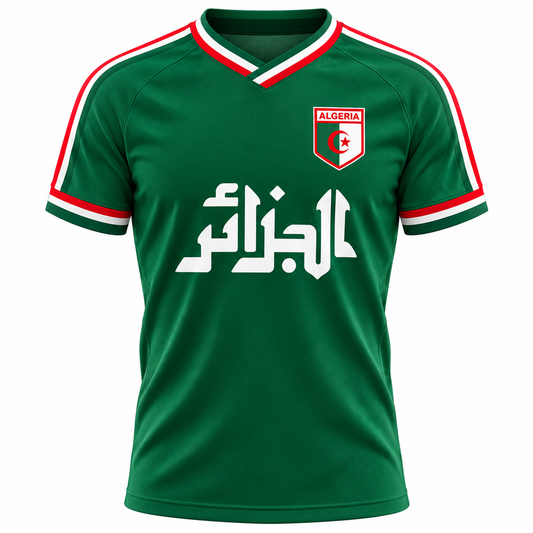 Maillot Algérie Vintage Vert – Rétro Fennec