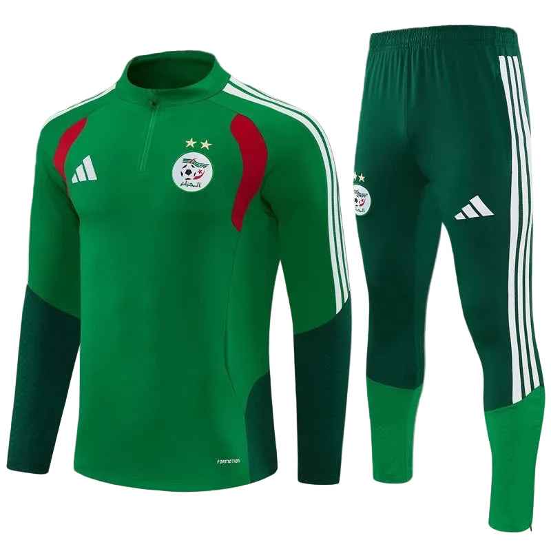 Survêtement Algérie Vert – Ensemble Football Training Adulte | Édition Performance