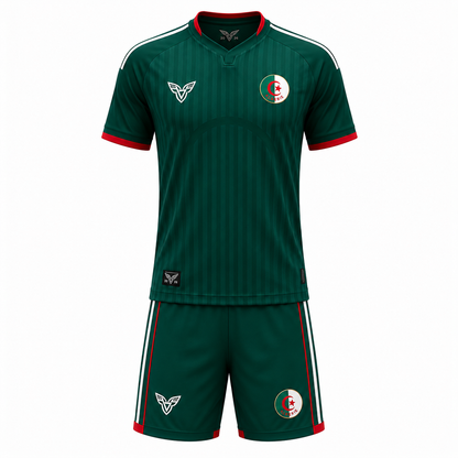 Maillot Algérie Vert 2026 – Ensemble Style Coupe du Monde