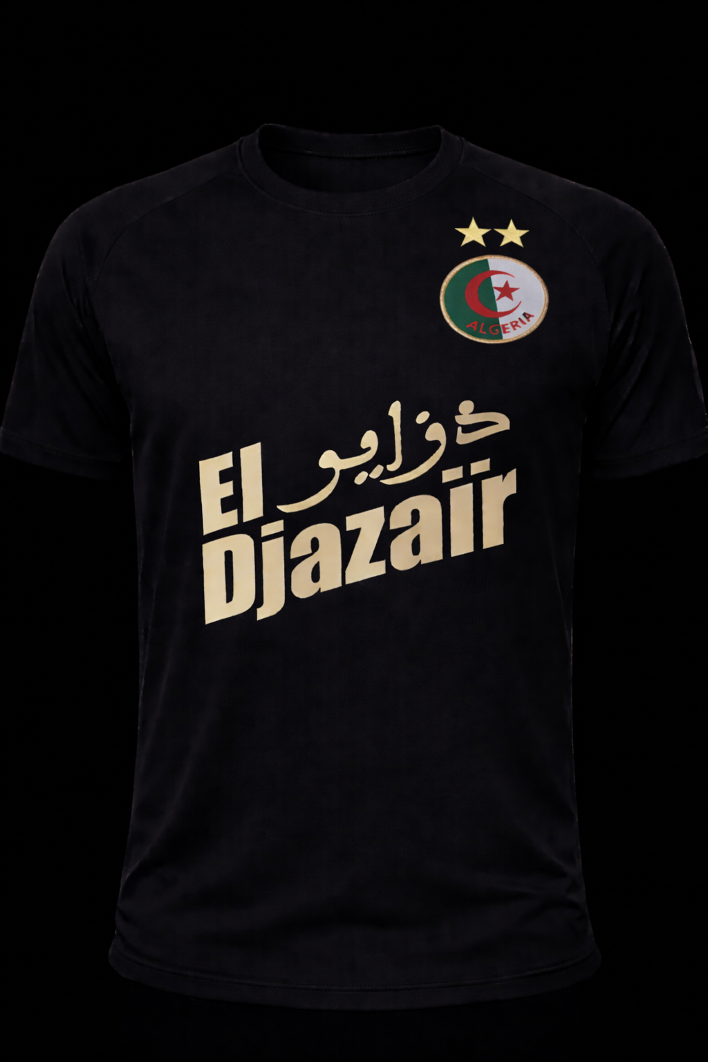 🇩🇿 T-shirt Noir “El Djazair” – Édition Premium