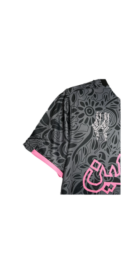 Maillot Palestine 2025 🇵🇸 – Design Noir & Rose | Tissu Respirant
