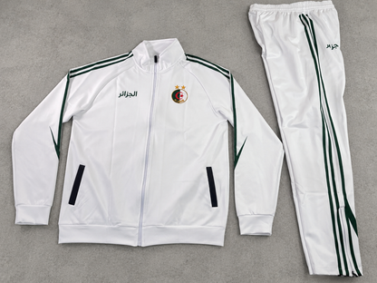 Algeria Premium Tracksuit 3 Colors – Green, White & Pink