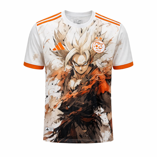 Maillot Édition Limitée “Saiyan Warrior” – Design Exclusif Anime x Algérie