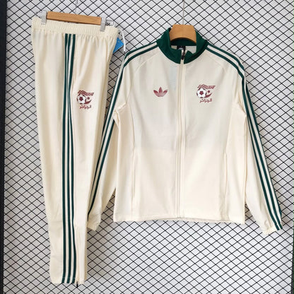 Survêtement Algérie Blanc & Vert – Style rétro