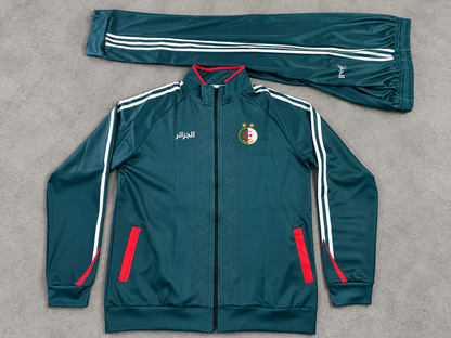 Algeria Premium Tracksuit 3 Colors – Green, White & Pink