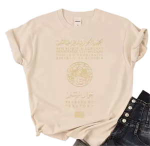 T-Shirt Femme Passport Algérie