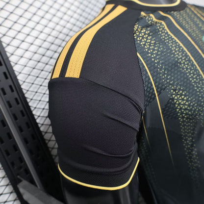 Maillot Algérie Noir Élite 2026 – Edition Premium | Design Noir & Or, Respirant & Haute Performance