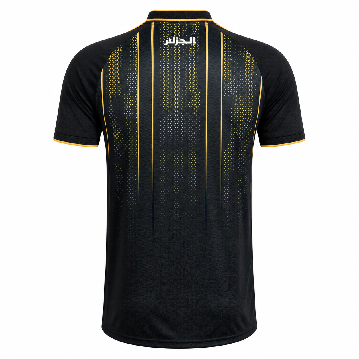 Maillot Algérie Noir Élite 2026 – Edition Premium | Design Noir & Or, Respirant & Haute Performance