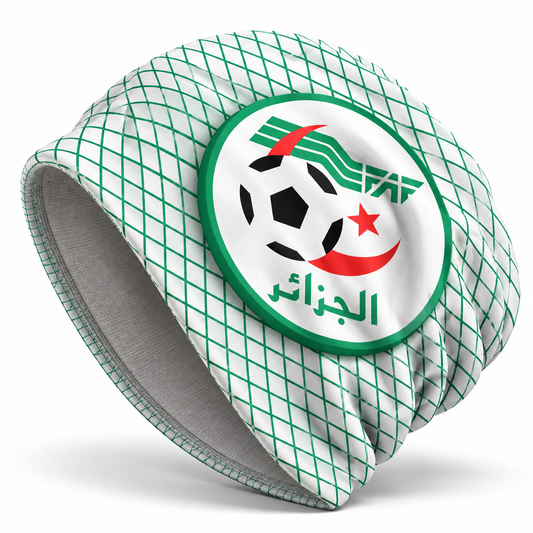 Bonnet Football Algérie Unisexe – Blanc – vue 2