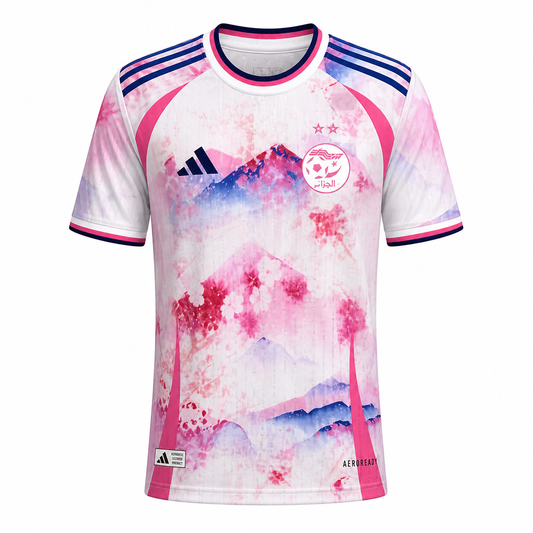 Maillot Édition Limitée “Sakura DZ” – Design Artistique Algérie Premium