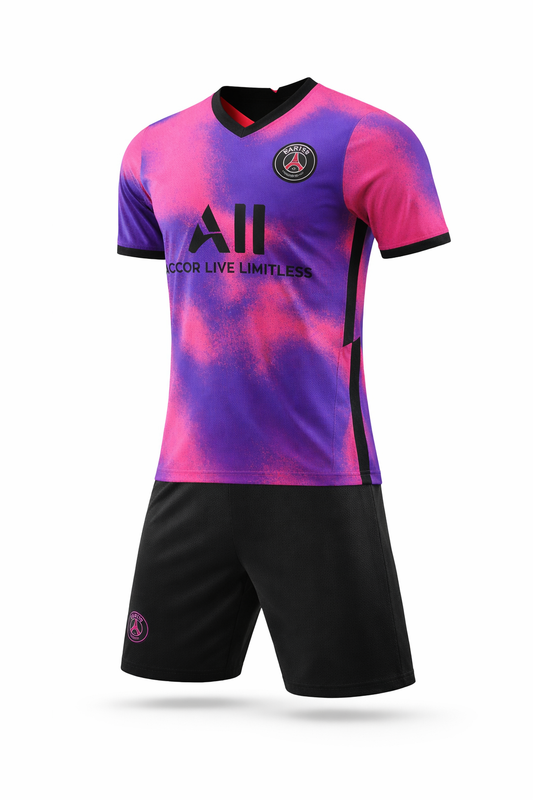 Ensemble Football Rose & Noir PSG – Maillot + Short | Édition Premium