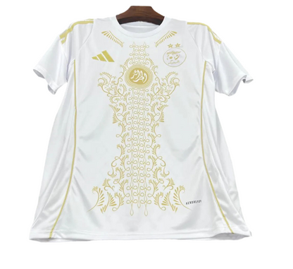Maillot Algérie Blanc Doré 🇩🇿 – Édition Spéciale 2025 | Prestige & Fierté