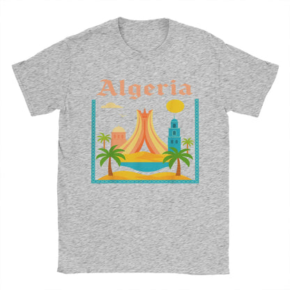 T-shirt Algérie My Country – Streetwear Vintage – Gray – vue 11