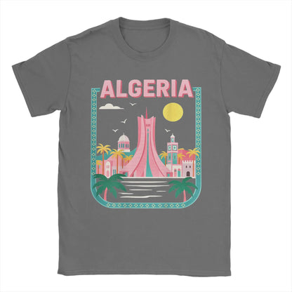 T-shirt Algérie Skyline – Streetwear Graphique – Dark Grey – vue 8